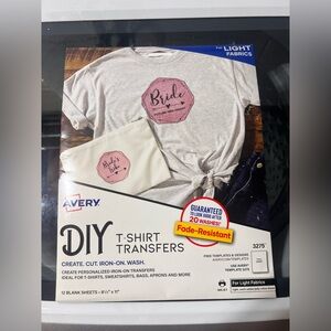 Avery DIY T-Shirt Transfers for Light Fabrics